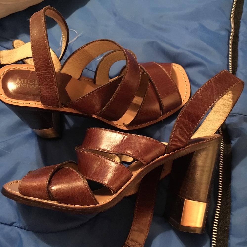 New brown leather Michael Kors